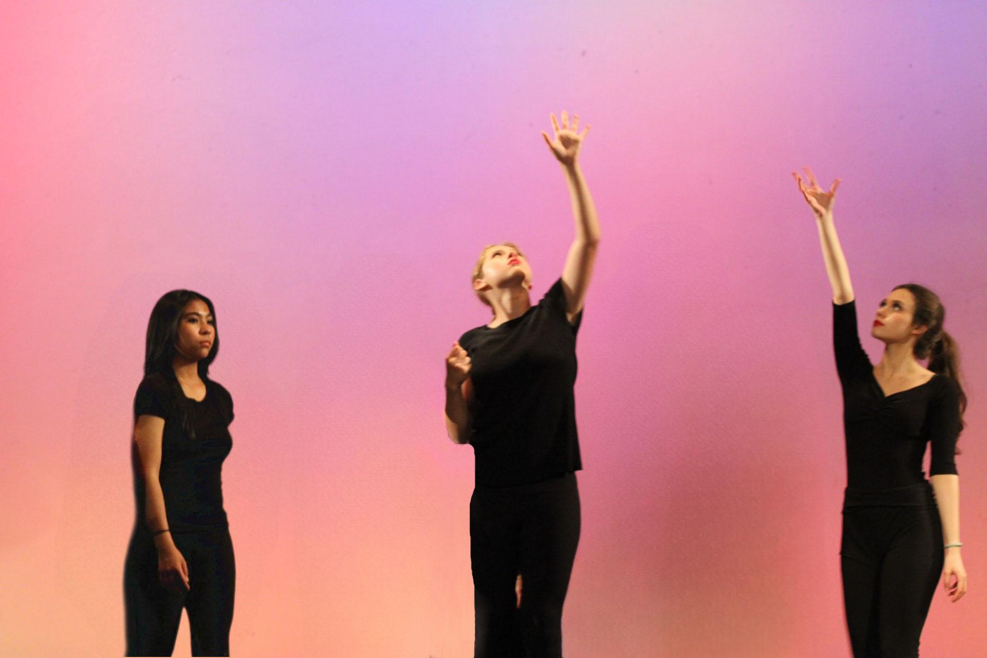 South City High dancers perform a contemporary piece during the school's spring 2023 recital.