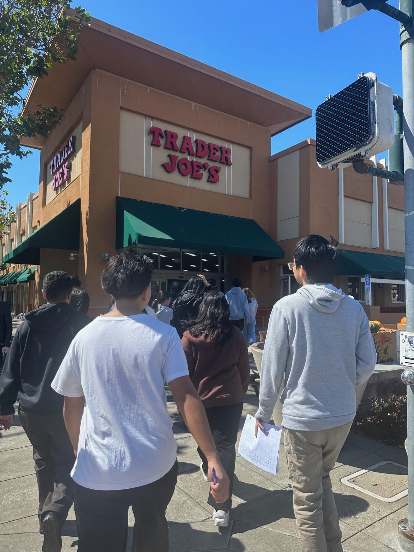 El Camino High School students take a field trip to Trader Joe's as part of the district's new financial literacy class.