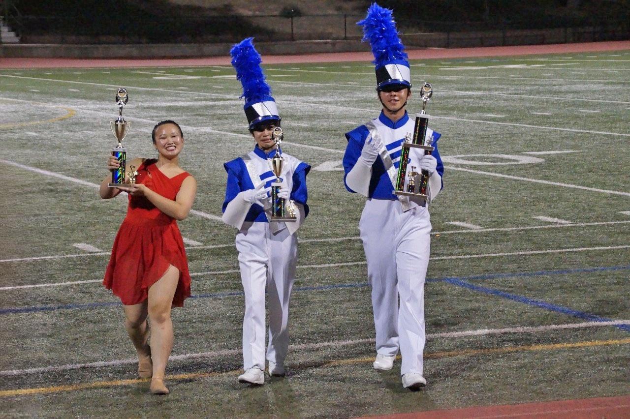 The South City High Warrior Pride marching band and color guard took home several first-place trophies at the Feste Del Mar band review in San Jose on October 7, 2023.  